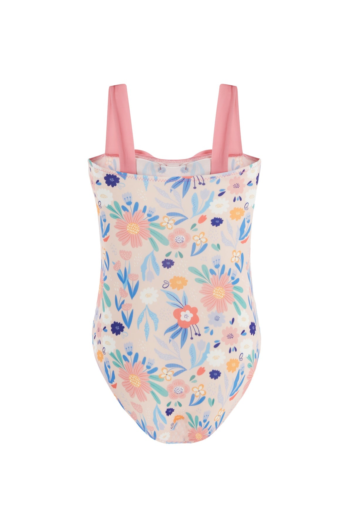 Floral One Piece Swimsuit With Bandana