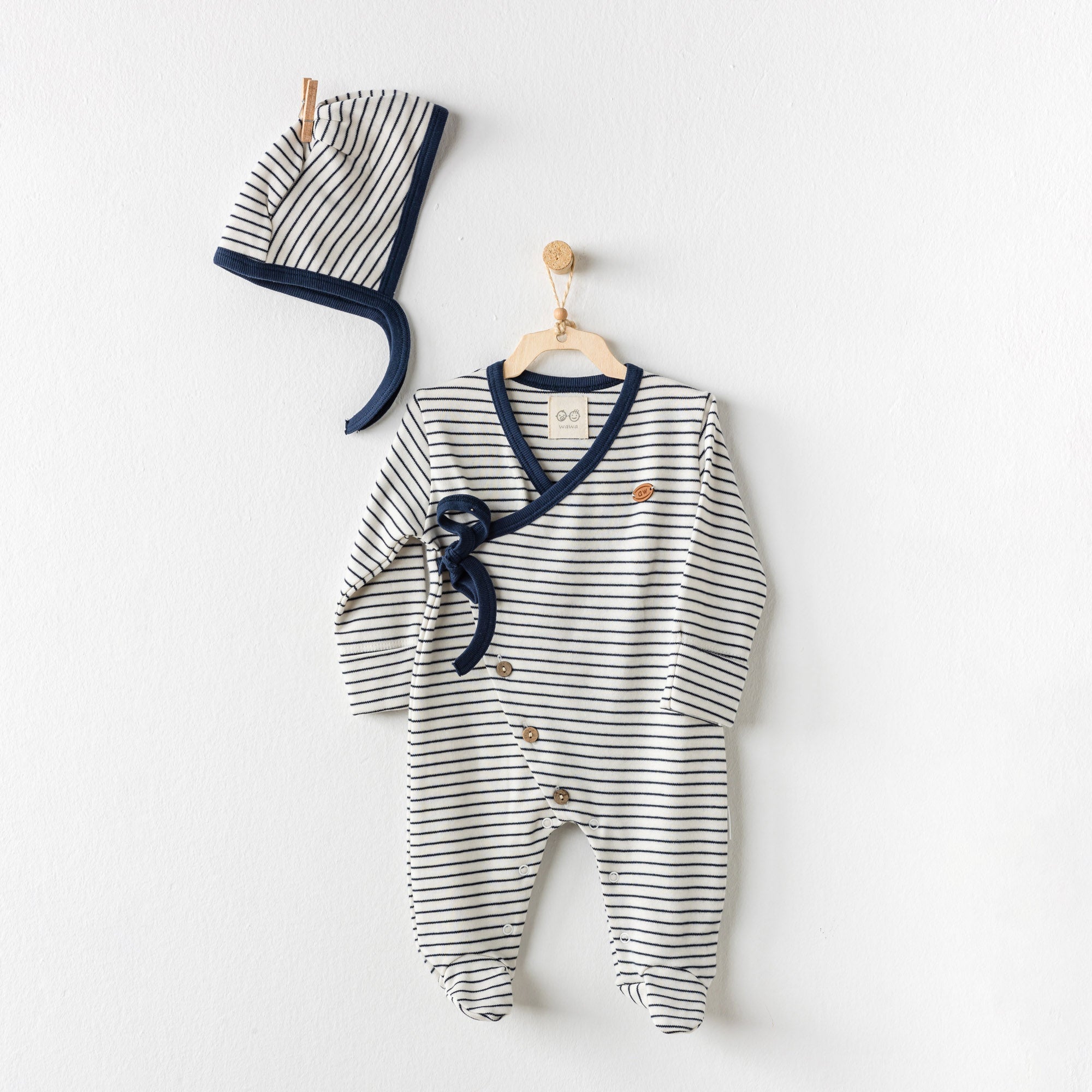 Be Strong Natural Cotton Romper Set