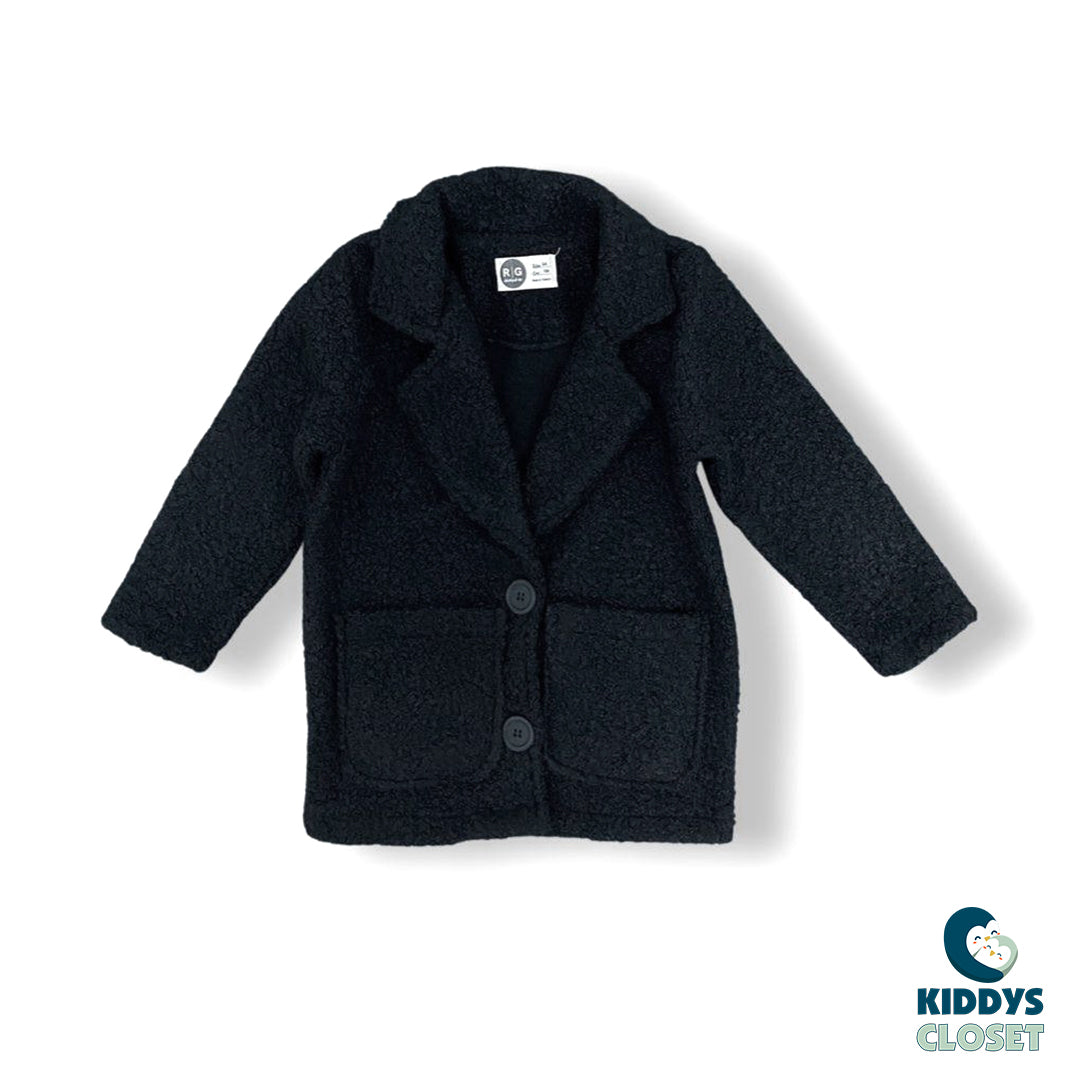 RG Wool 4 Seasons Black Coat