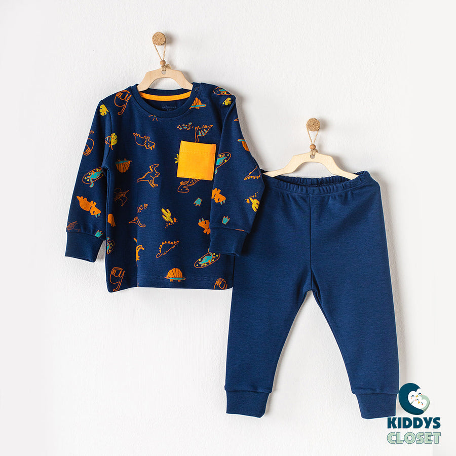 Andy Wawa Toddlers Dino Pajama Set
