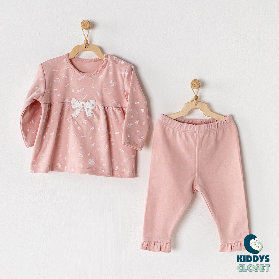Organic Cotton Pink Pajama Set
