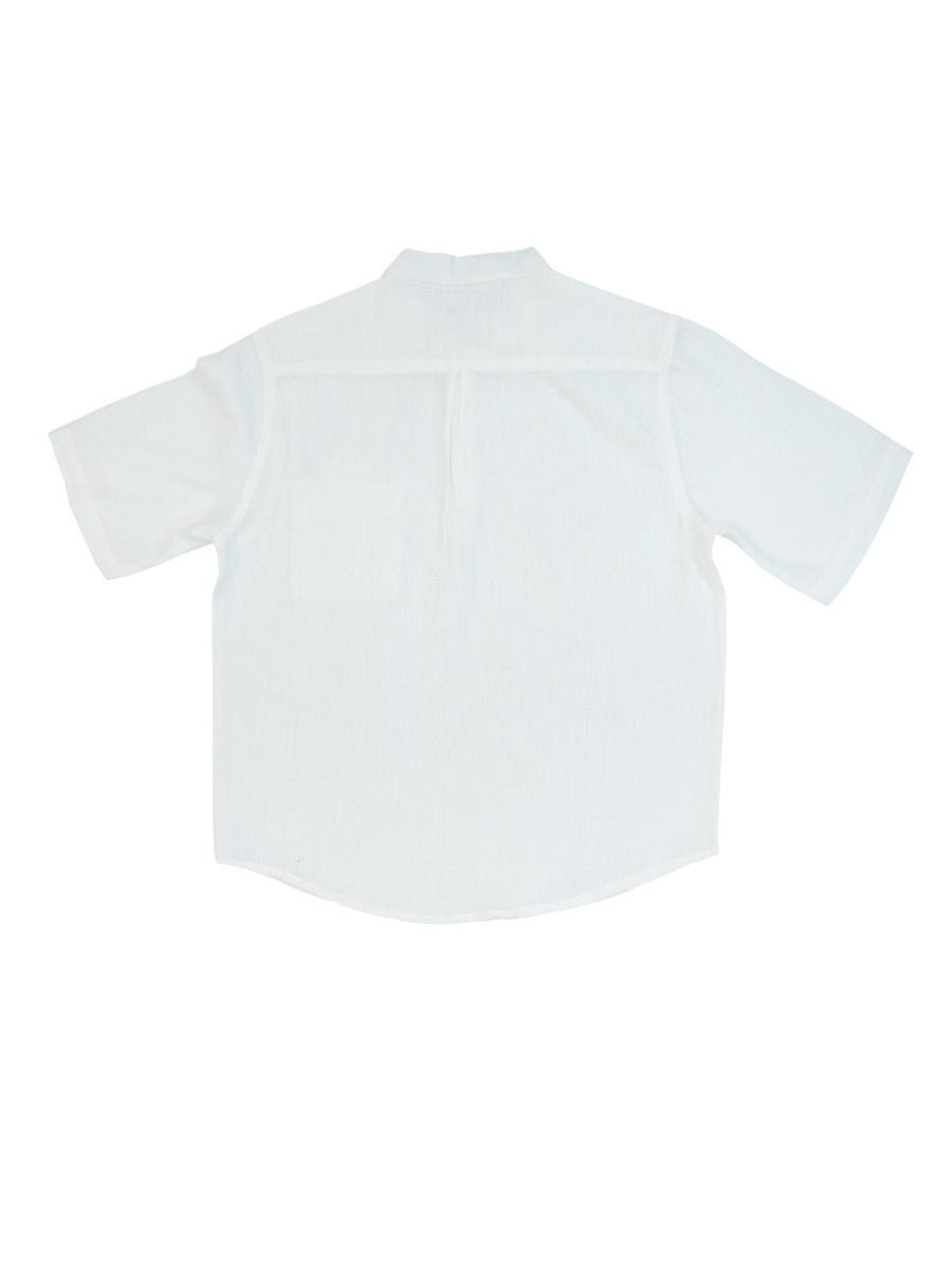 RG White Linen Short Sleeve Shirt