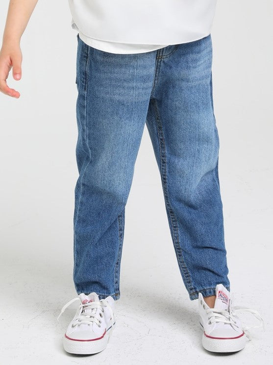 Blue Denim Girl Regular Trousers